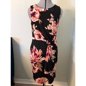 White House Black Market  Sleeveless floral sheath Dress size S